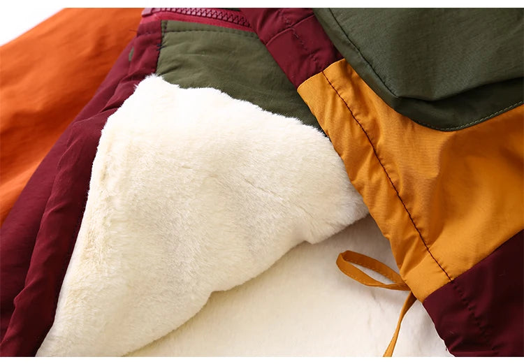 Harajuku Vintage Style Hooded Winter Jacket