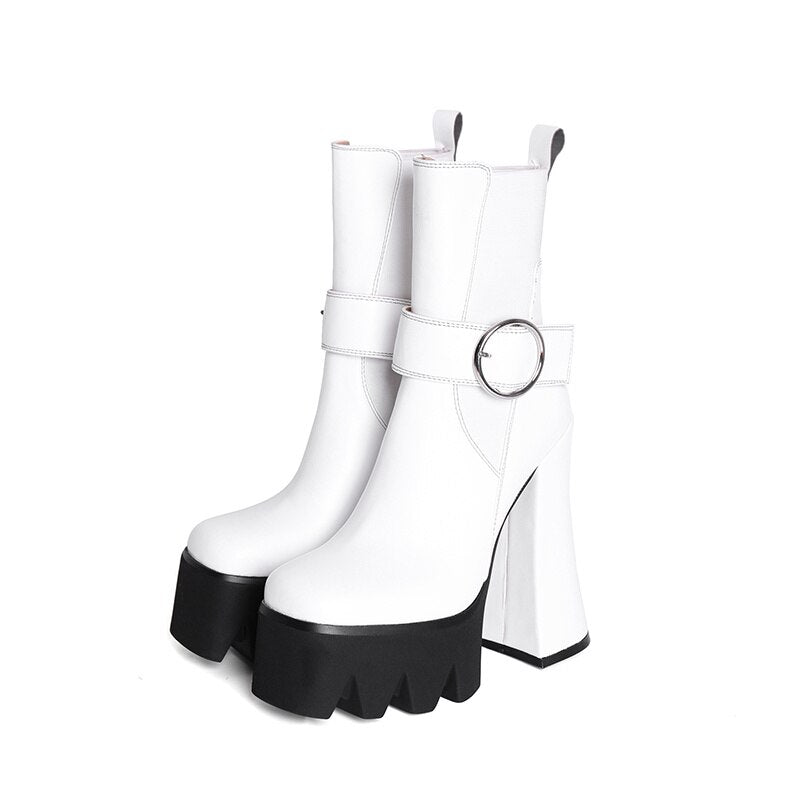 Women's Autumn Short Boots with High Heels