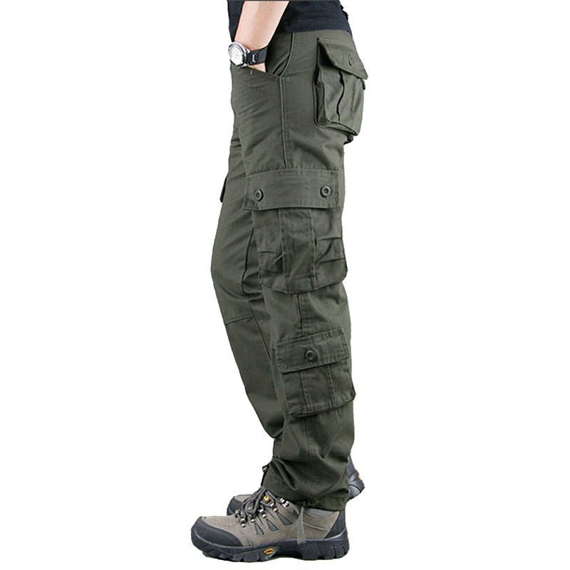 Men's Multi-Pocket Outdoor Work Pants - Sturdy Cotton Casuals