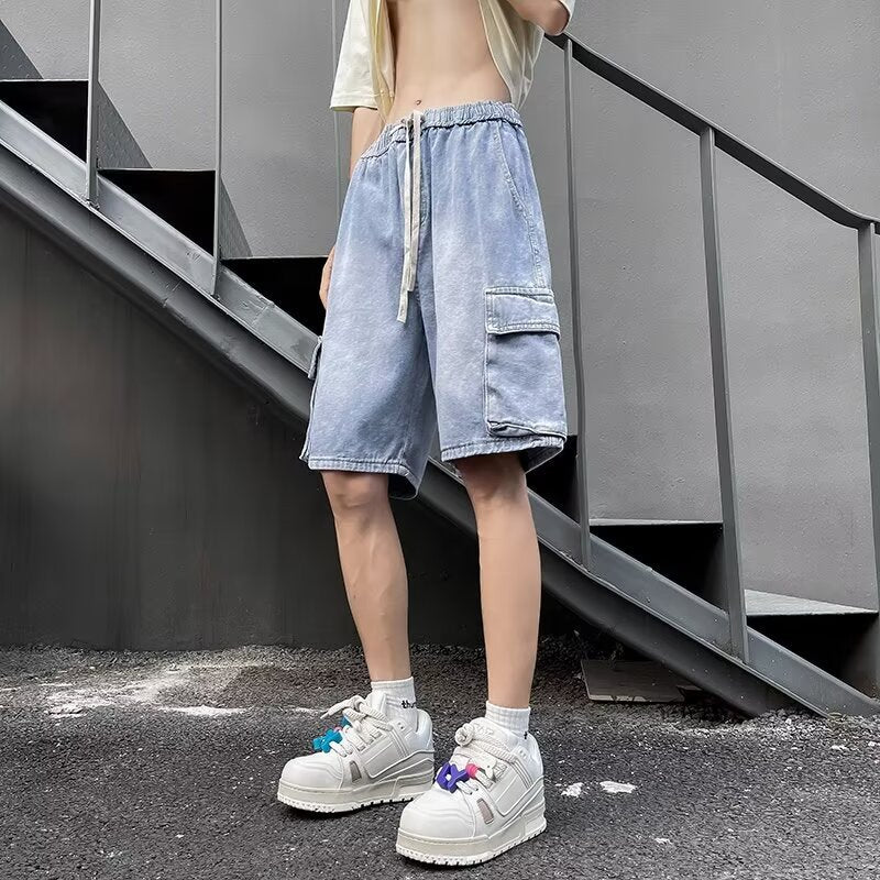 Men's Loose Straight Leg Denim Pants