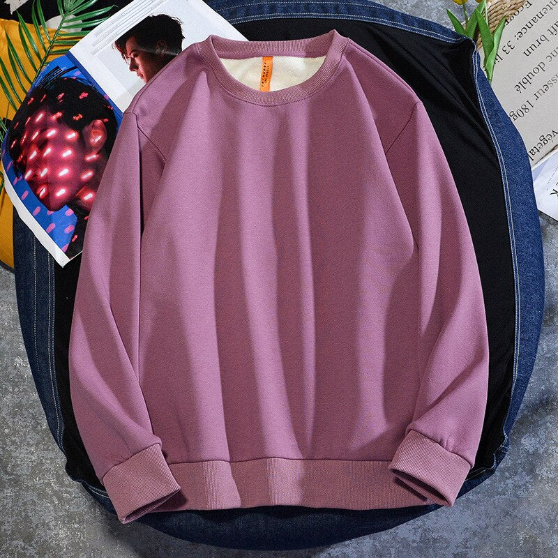Harajuku Style Men's Casual Hoodie - Multicolor Cotton Fleece
