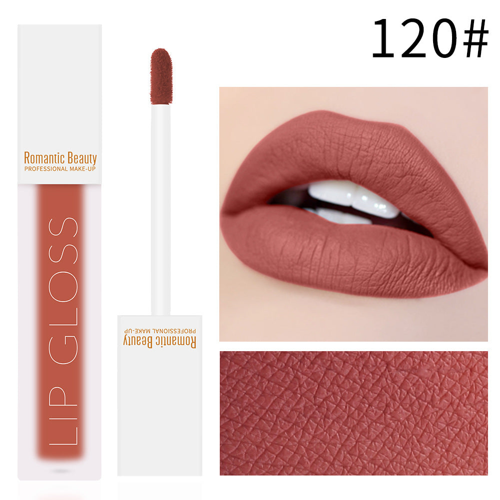 Velvet Matte Lip Glaze – Non-Stick Lip Gloss