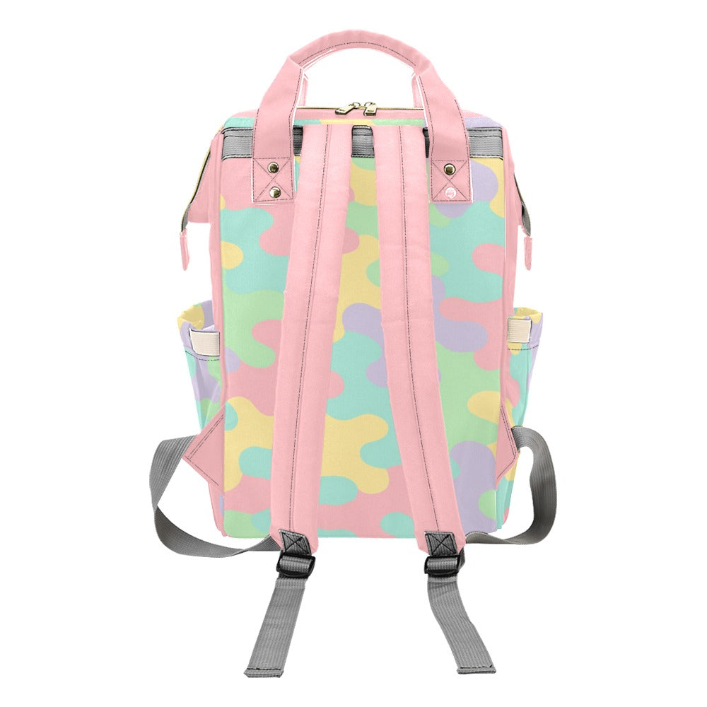Harajuku Pastel Rainbow Camo Backpack