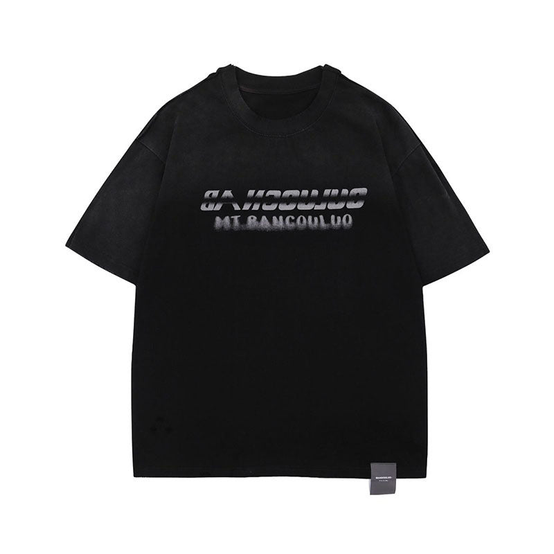 Vintage Water-Washed Casual Couple T-Shirt