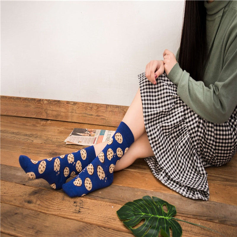 Cute Cartoon Food Socks - Banana, Avocado & More