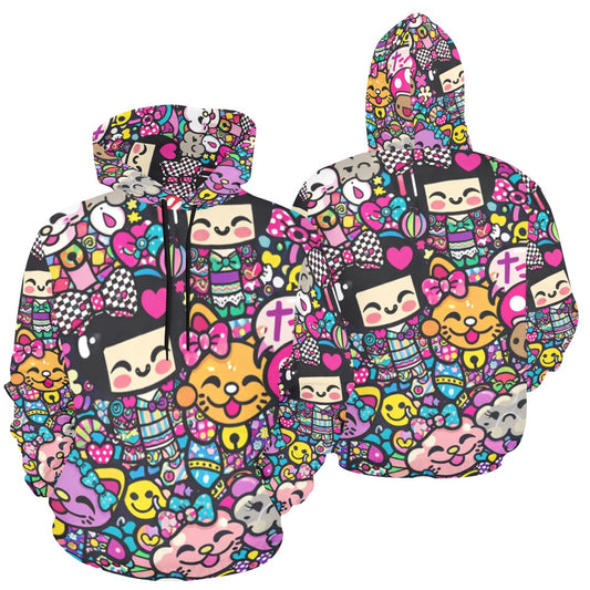 Harajuku Pop Parade Women's All Over Print Hoodie