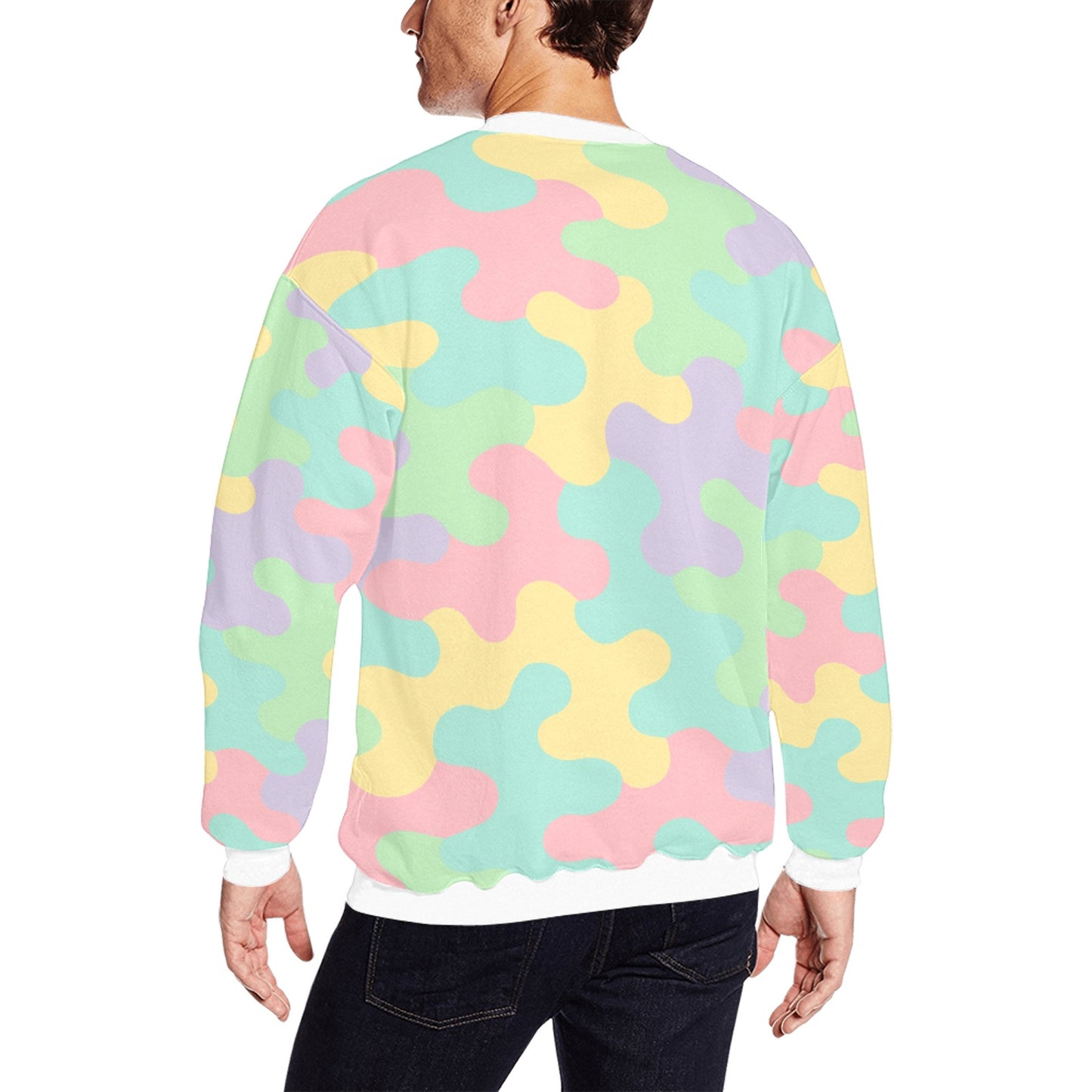Harajuku Pastel Rainbow Camo Sweatshirt