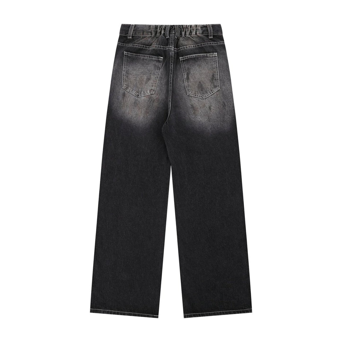Loose Slimming Design Washed Straight Jeans for Men