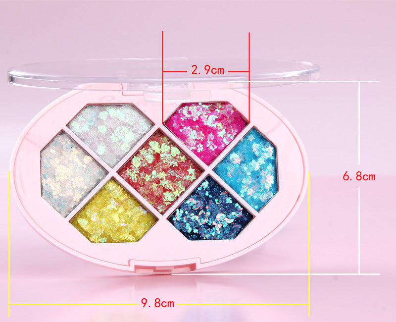 Harajuku Style Seven-Color Glue-Free Sequins Eye Shadow Gel