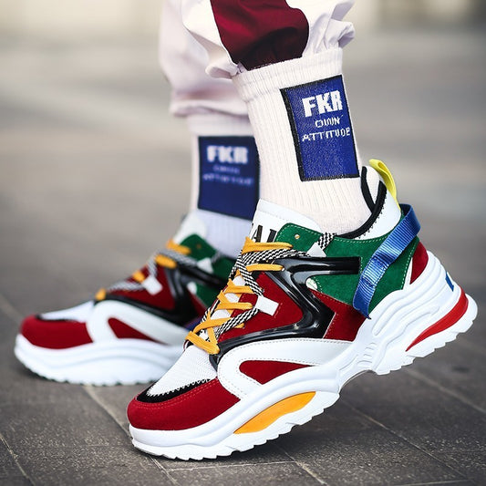 Harajuku Style Breathable Casual Sneakers for Men