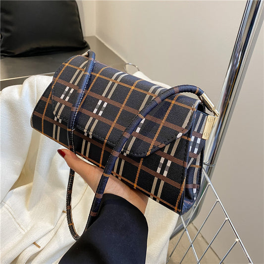 Trendy Harajuku Plaid Armpit Bag for Summer
