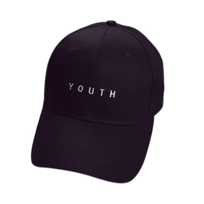 Harajuku Style Cotton Unisex Snapback Cap - Letter Print