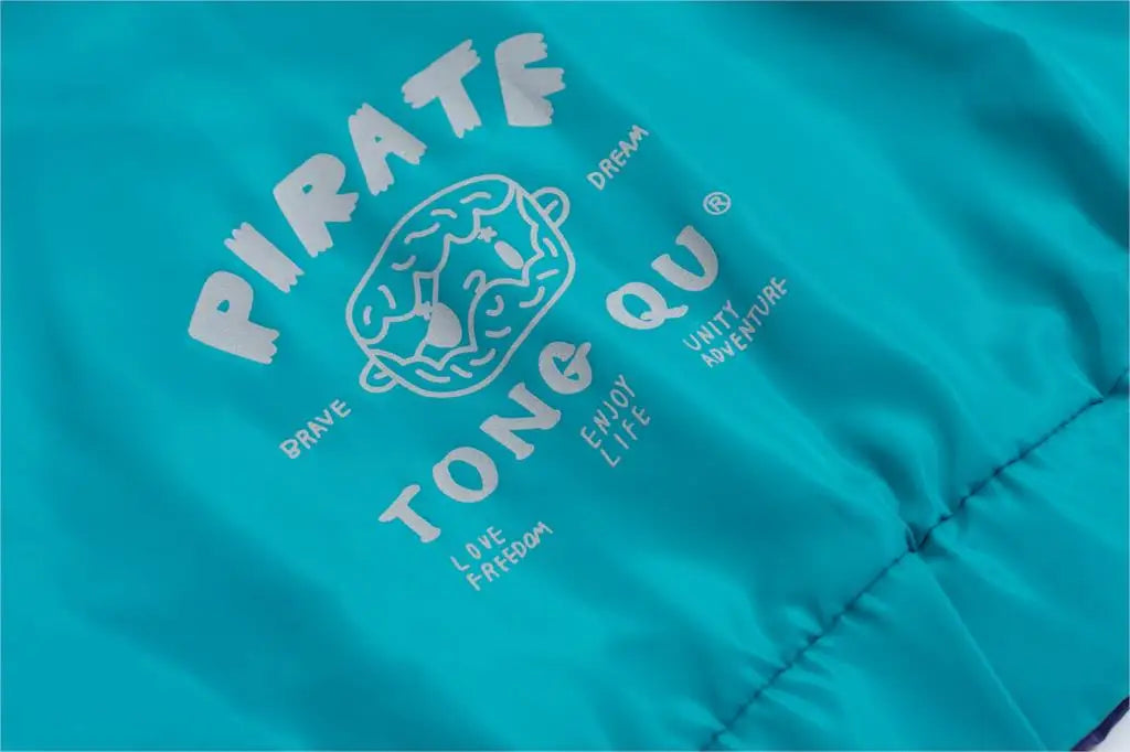 Color Block Hooded Pullover Jacket - Harajuku Style