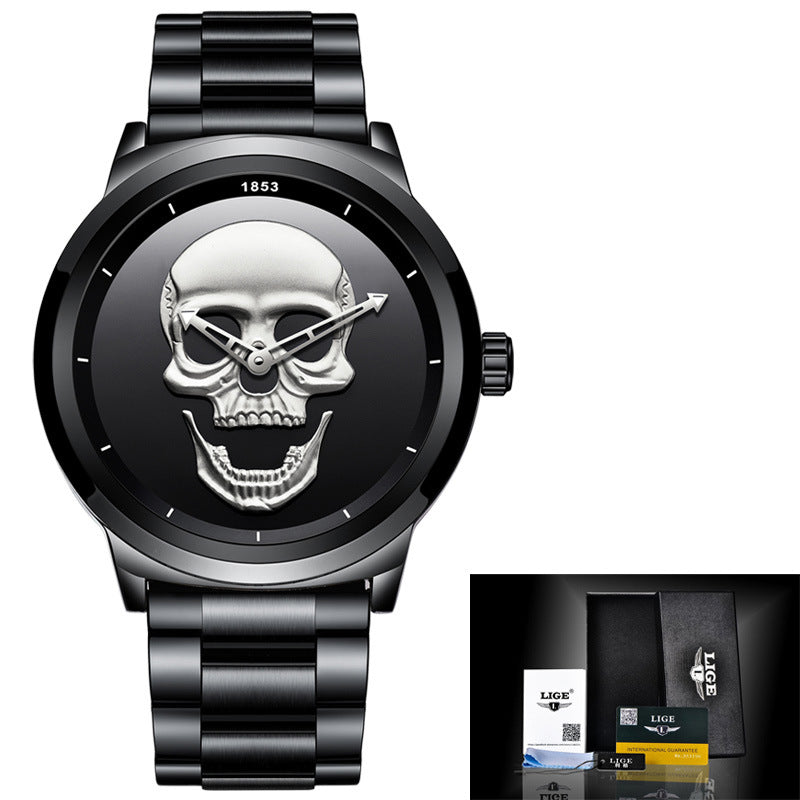 Harajuku Skull Stereoscopic Watch