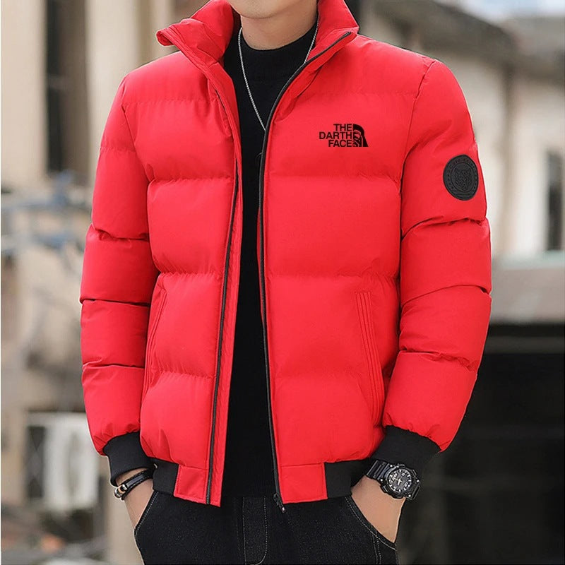Men's Thickened Stand-Up Collar Zipper Jacket - Harajuku Style