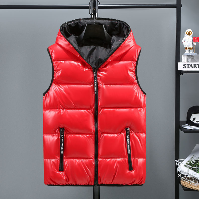 Harajuku Style Women's Winter Hooded Vest - Bright Colors