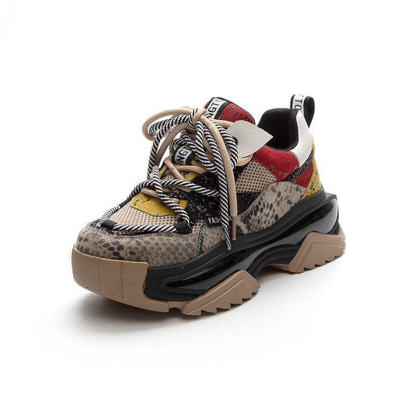 Harajuku-Inspired Women's Thick Sole Casual Sports Shoes