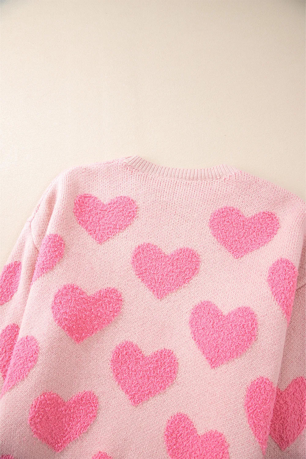 Valentine's Day Heart Jacquard Sweater