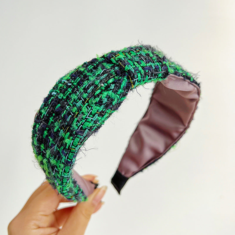 Red Broken Hair Knot Headband