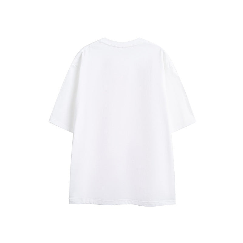 Harajuku Style Letter Printed Loose Fit Short Sleeve Tee