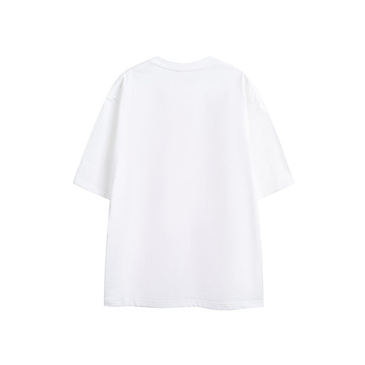 Harajuku Style Letter Printed Loose Fit Short Sleeve Tee
