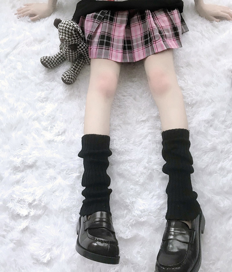 Japanese Lolita Sweet Girl Leg Warmers - Knitted Foot Covers