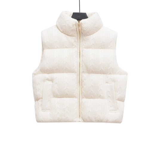 Harajuku Style Sleeveless Zipper Vest with Stand Up Collar