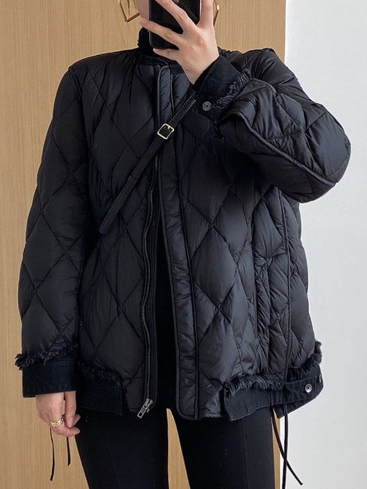 Harajuku Style Winter Cotton Coat for Women