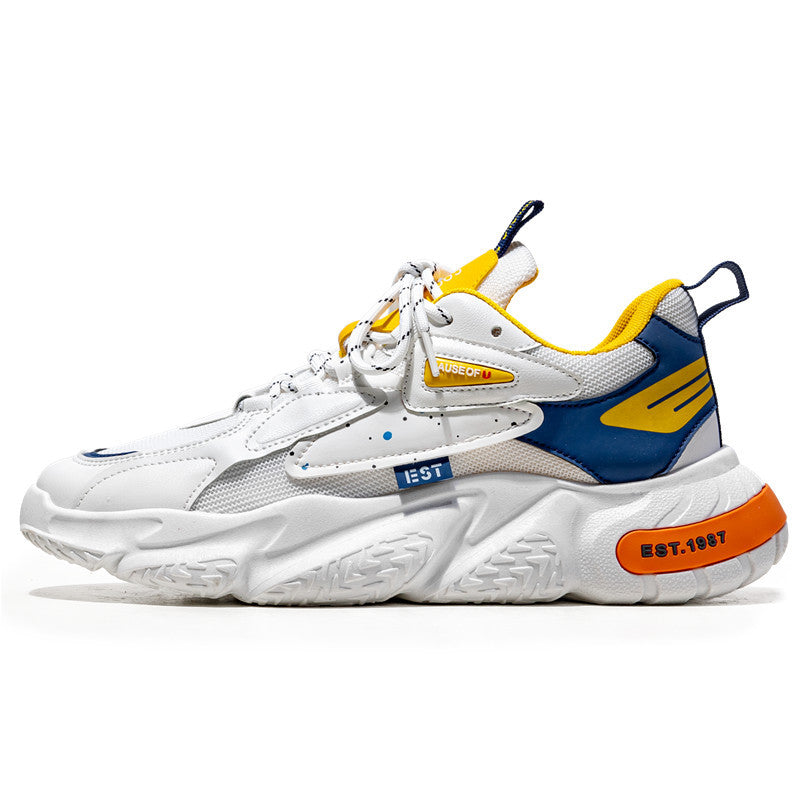 Men's Harajuku Low Cut Sports Shoes - Stylish Casual Sneakers