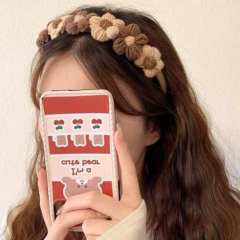 Korean Cute Girl Wool Weave Hair Band