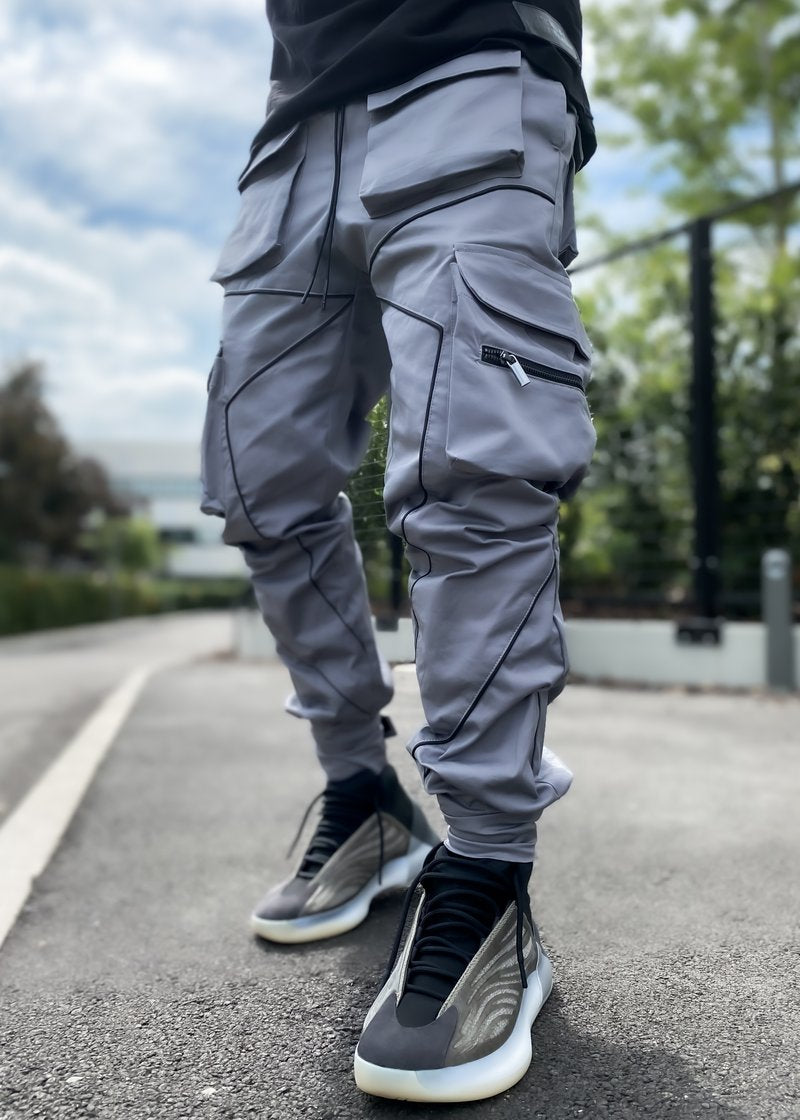 Korean Trendy Multi-Bag Overalls for Men