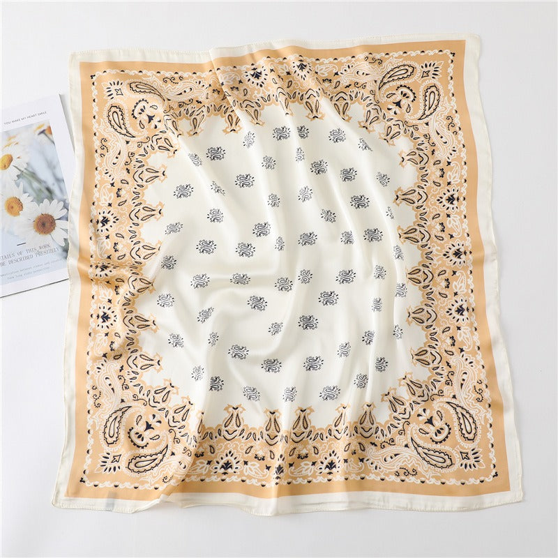 Playful Cashew Square Scarf - Versatile Women's Fashion Accessory
