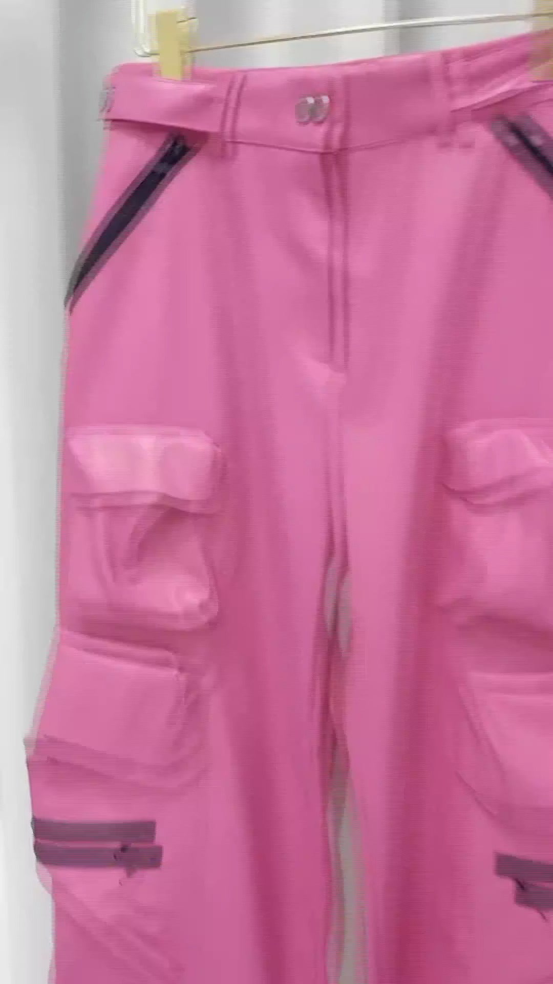 Autumn 2023 High-Waisted PU Leather Long Pants