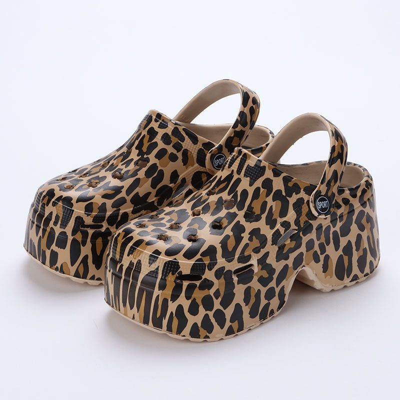 Leopard Print Cave Shoes for Women