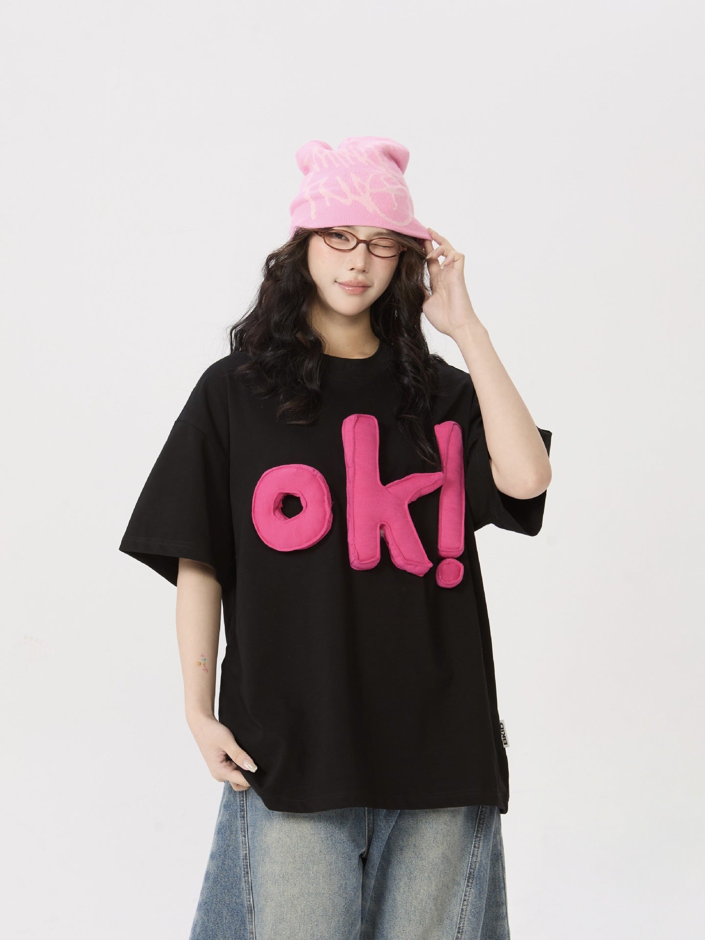 Retro 3D Letter T-Shirt for Women - Harajuku Fashion