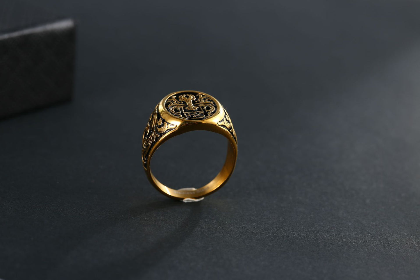 Gold Geometric Minimalist Stainless Steel Ring