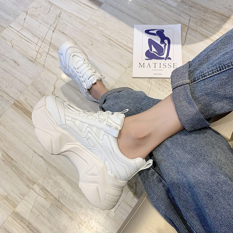 Harajuku Style Thick-Soled Heightened Sports Shoes
