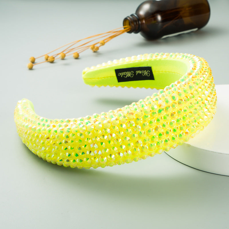 Super Flash Full Drill Wide Brimmed Headband