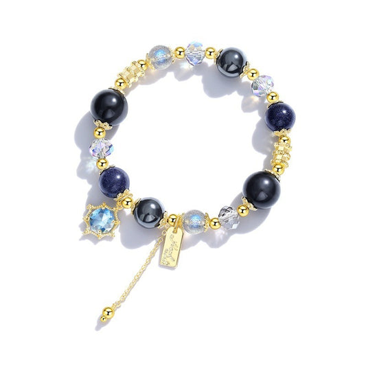 Starry Sky Obsidian Galaxy Bracelet - Unisex Harajuku Style