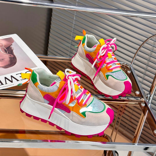 Harajuku Style Breathable Mesh Casual Sports Shoes