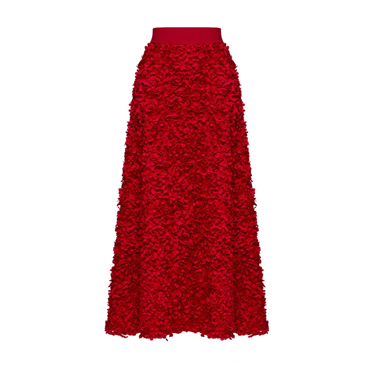 Petal Design Long Evening Skirt for Women