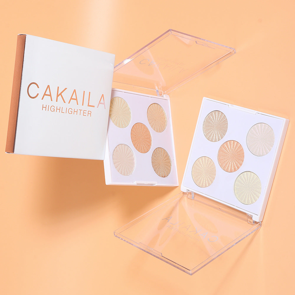5 Color Baking Powder Highlighting Powder for Harajuku Style
