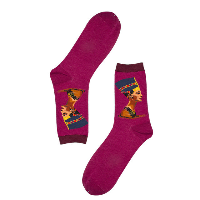 3D Retro Starry Night Art Socks – Unisex Funny Vintage Design