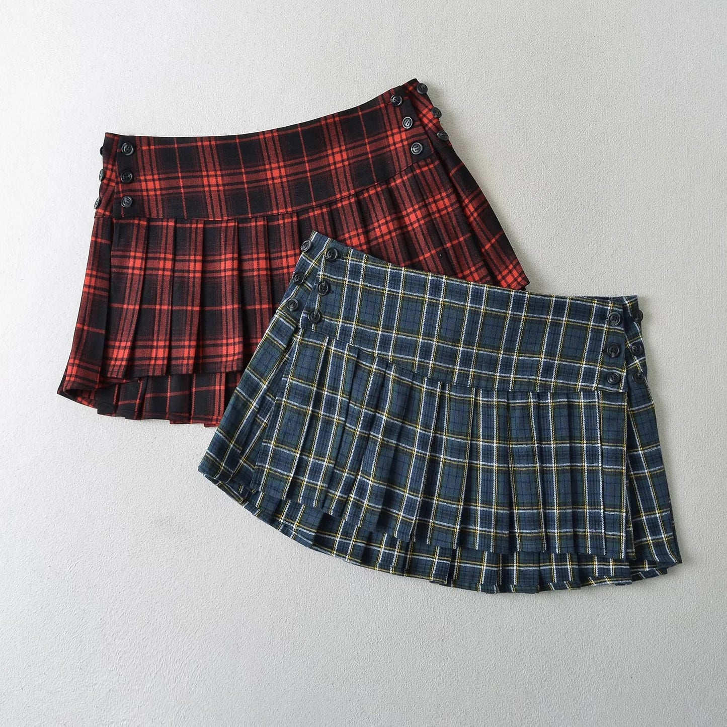 Low Waist Plaid Skirt - Sweet and Spicy Style