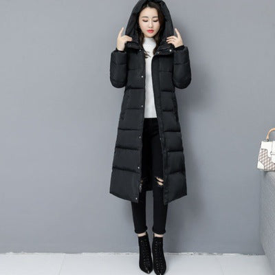 Korean Hooded Cotton Jacket for Women - Harajuku Style