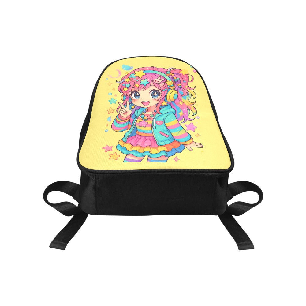 Harajuku Kawaii Cute Anime Girl Canvas Backpack