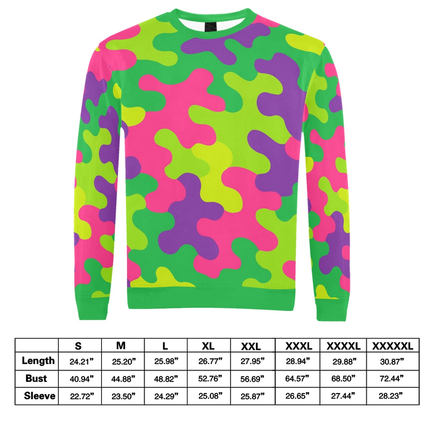 Harajuku Rainbow Camo Sweatshirt