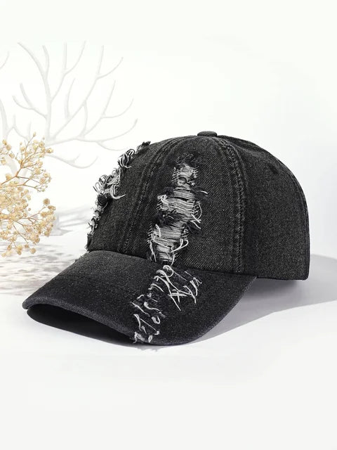 Vintage Washed Distressed Baseball Cap - Harajuku Style