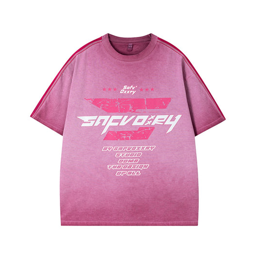 Harajuku Style Printed Letter Graphic T-Shirt