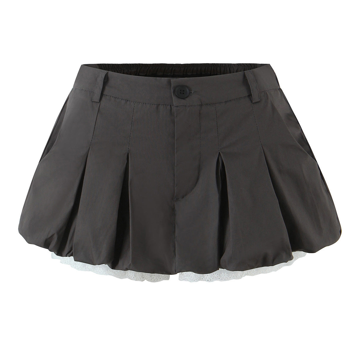 Low Waisted Floral Lace Mini Skirt